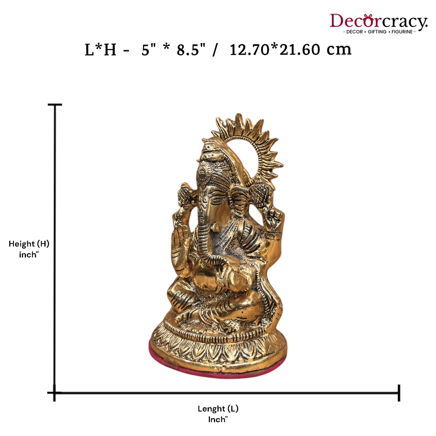 Shree Ganesh Ji Metal golden