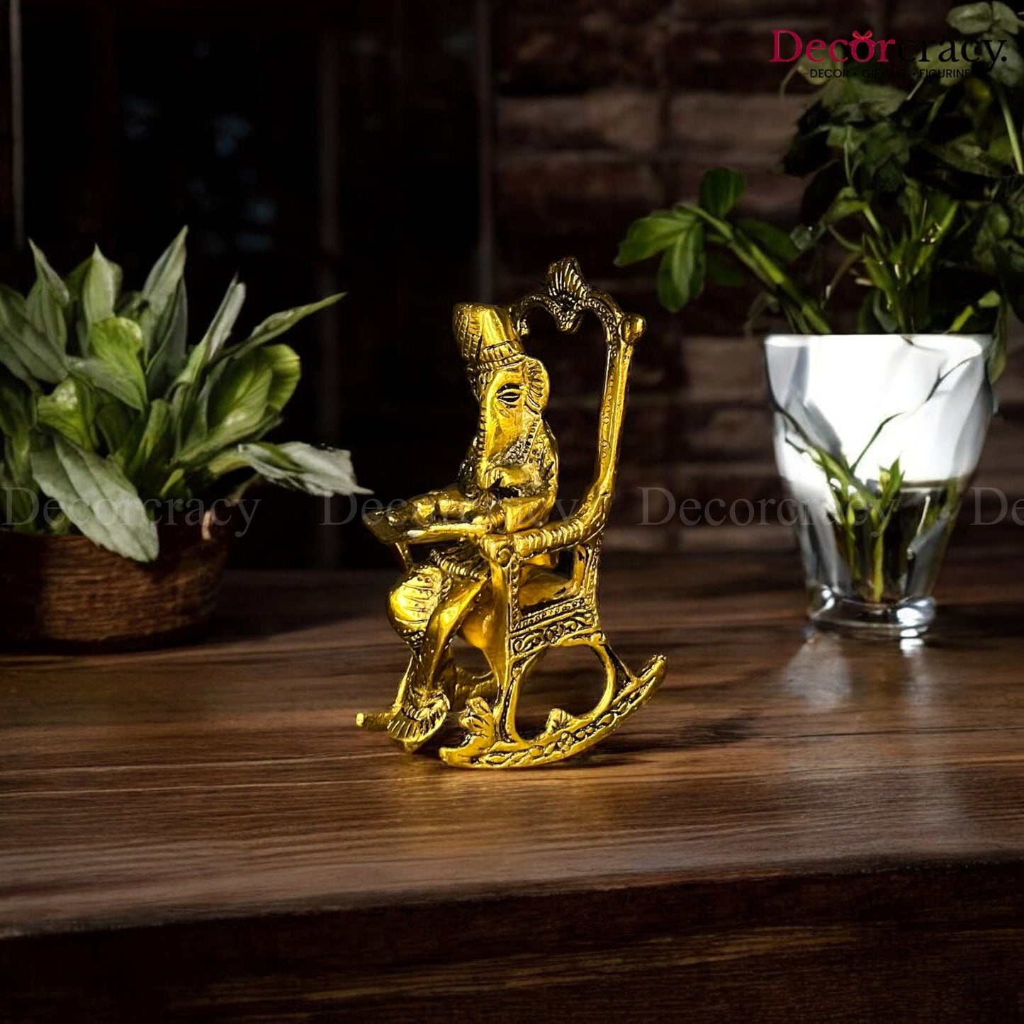 Chair Ganesh Metal golden