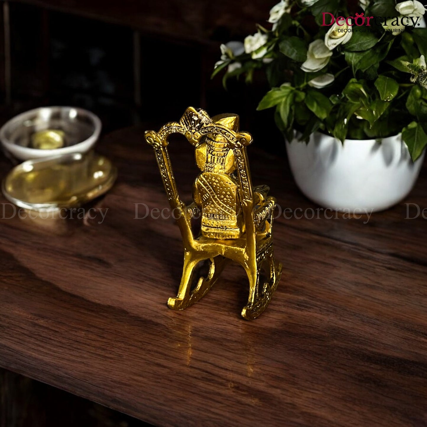 Chair Ganesh Metal golden