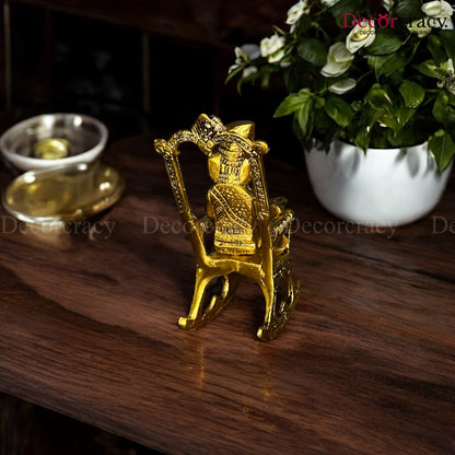 Chair Ganesh Metal golden