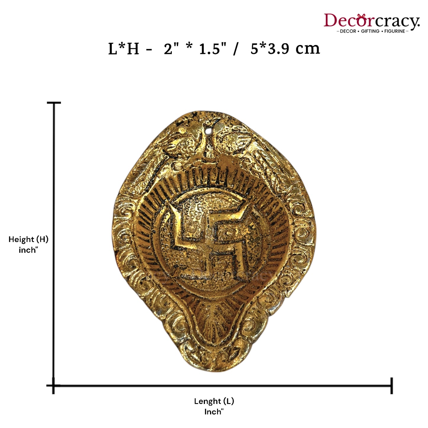 Swastik Deepak Metal golden
