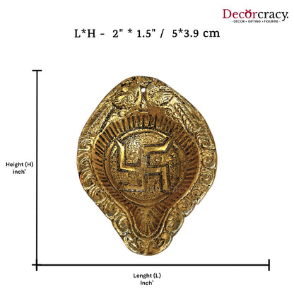 Swastik Deepak Metal golden