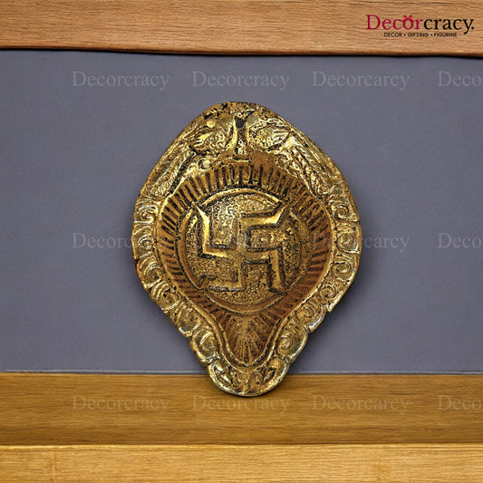Swastik Deepak Metal golden