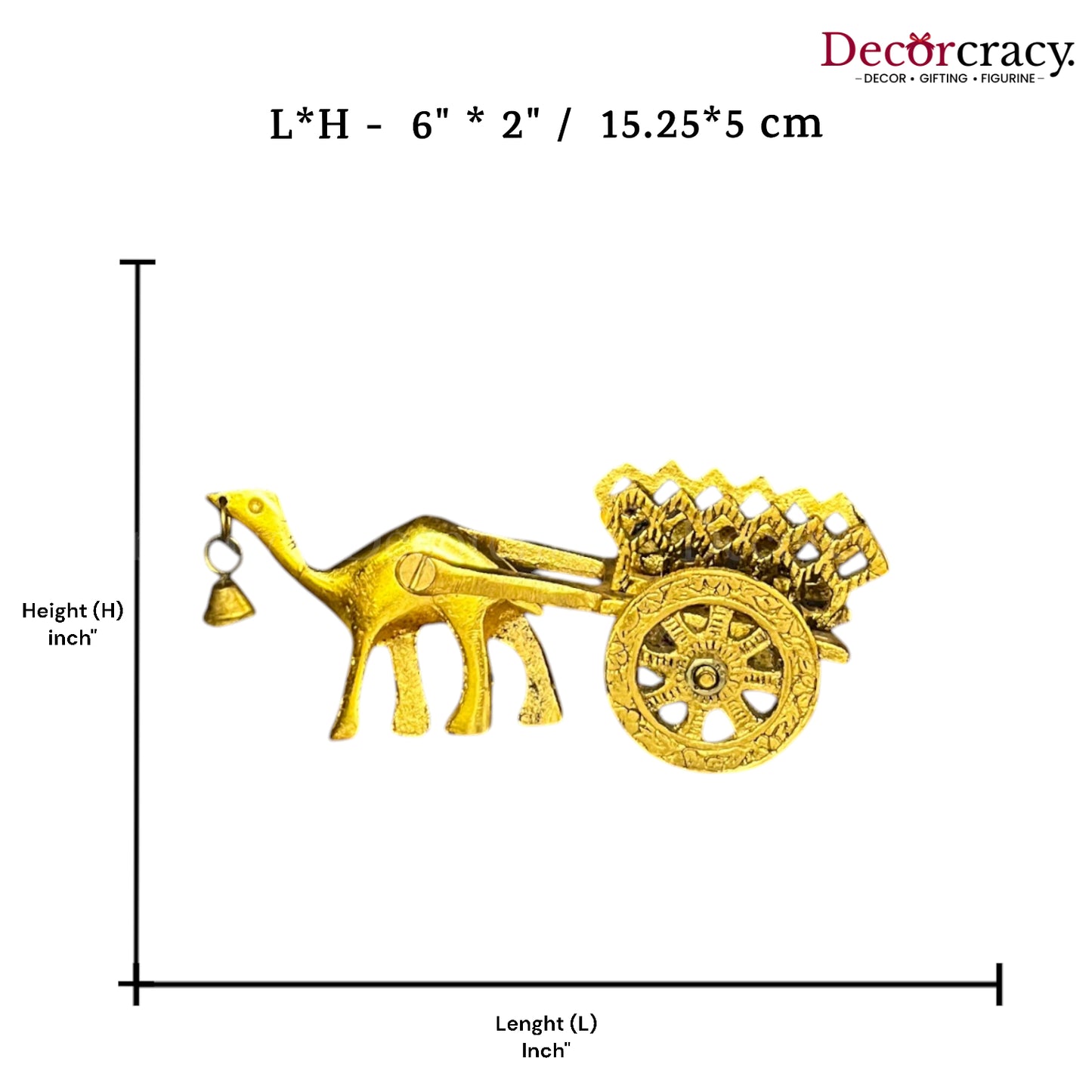 Camel Cart Metal golden