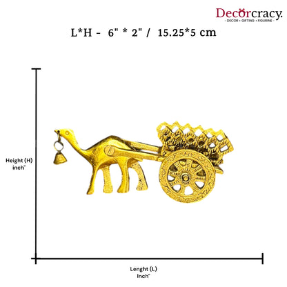 Camel Cart Metal golden