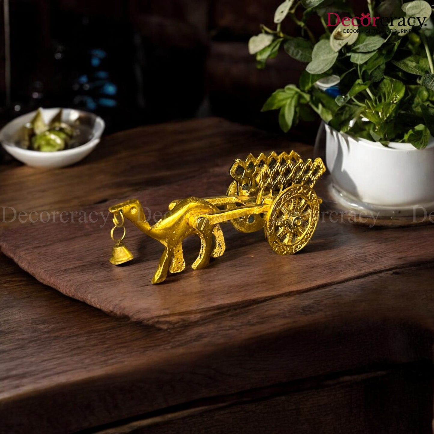 Camel Cart Metal golden