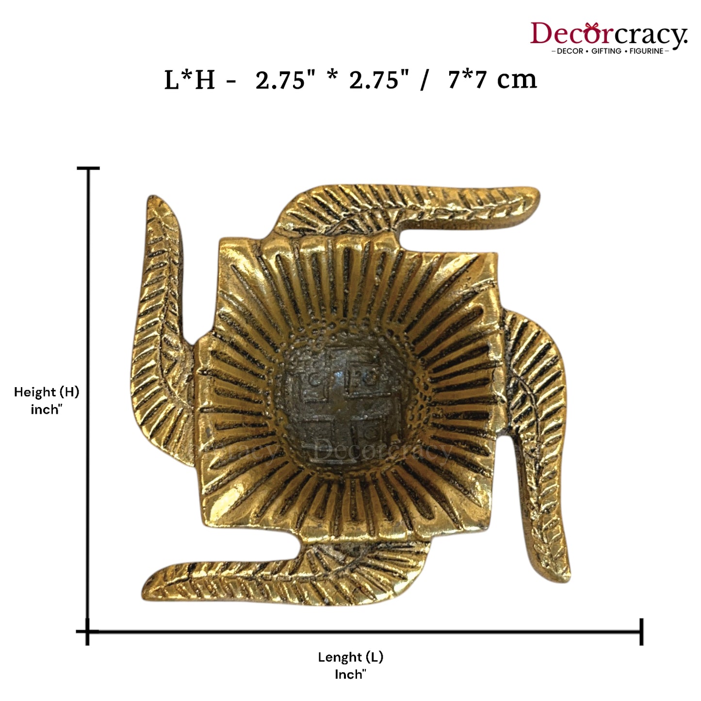 Swastik Deepak Metal golden