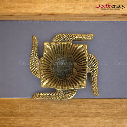Swastik Deepak Metal golden