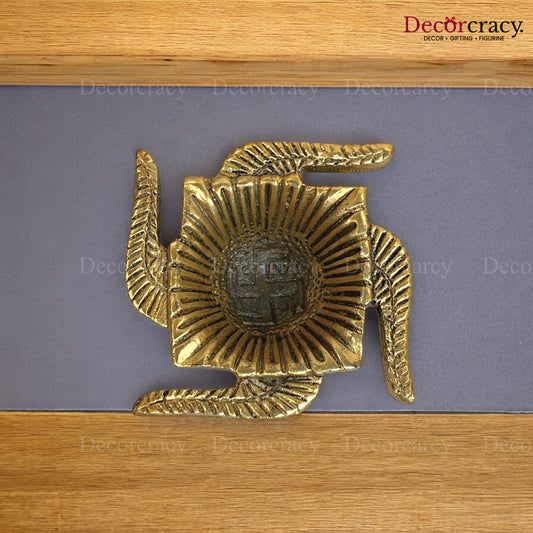 Swastik Deepak Metal golden