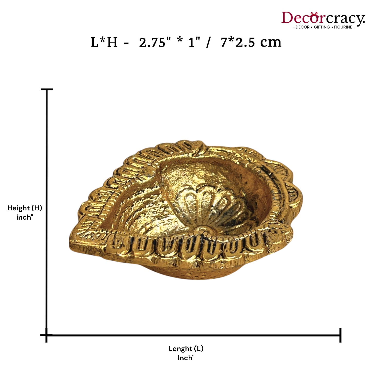 Diya Deepak Metal golden