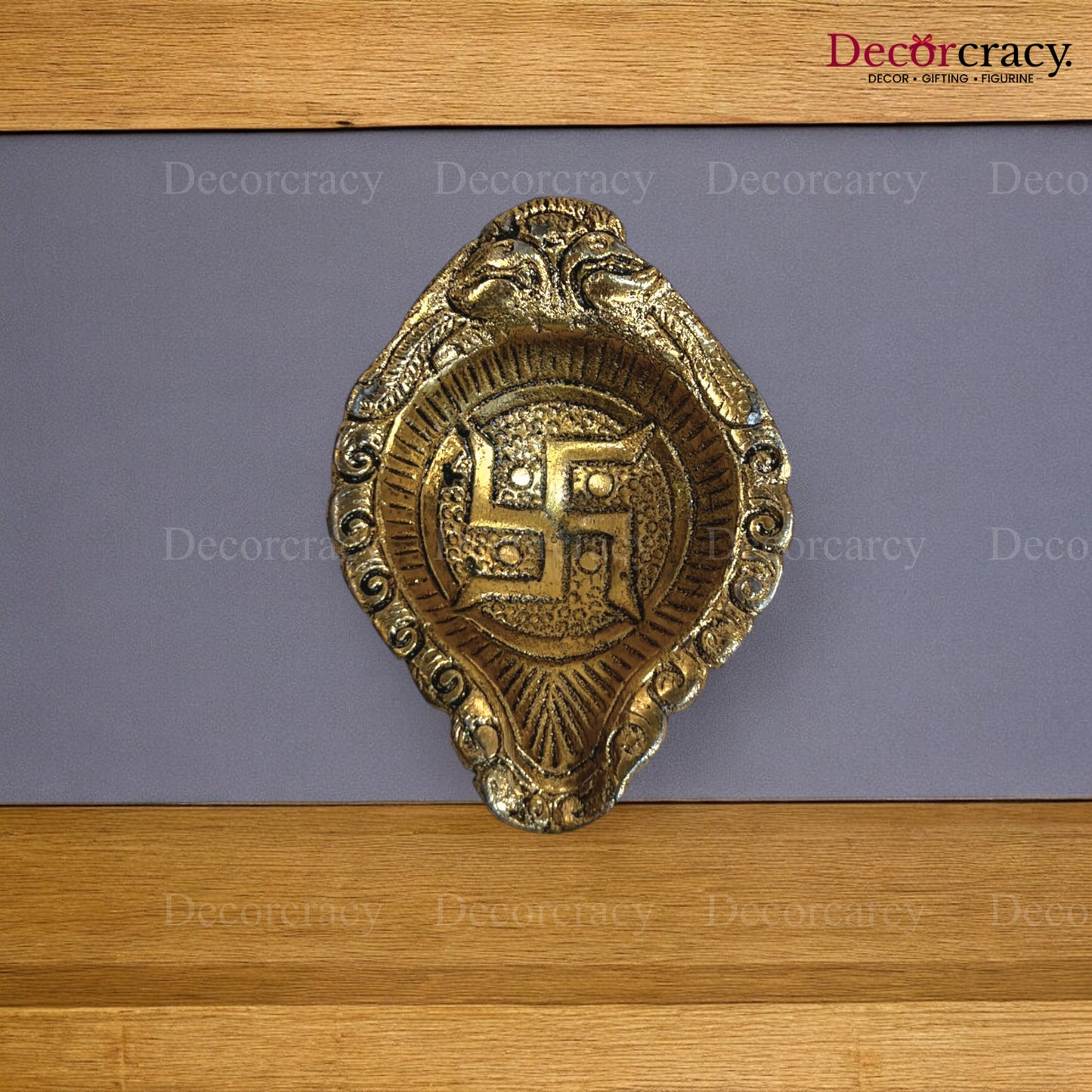 Swastik Deepak Metal golden