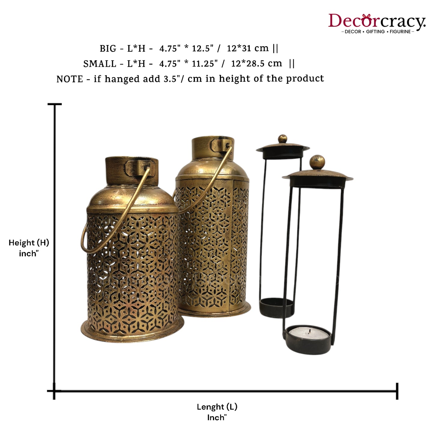Dhoop Dhani Loban Incense Burner Iron Antique Golden Netted Design Tealight Candle Holder Stand Tribal Village Art Set
