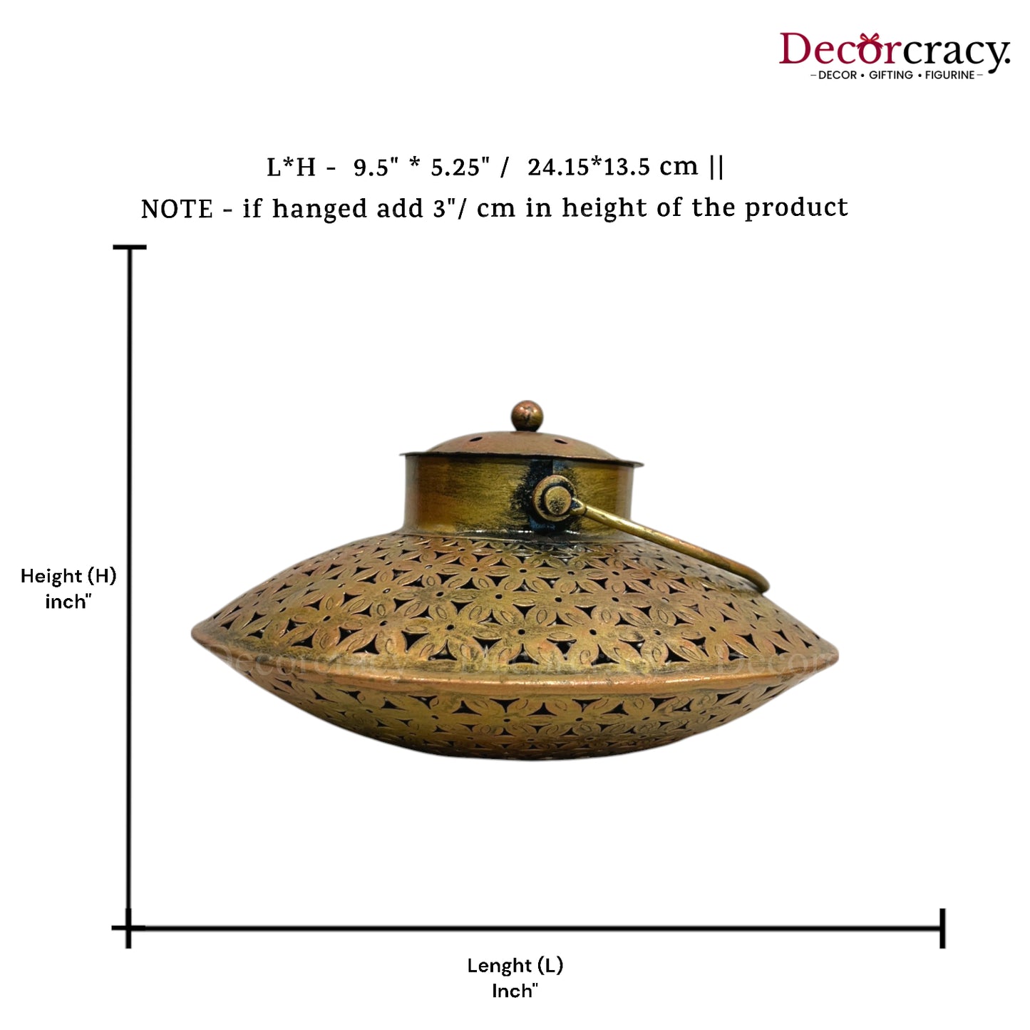 Dhoop Dhani Loban Incense Burner Iron Antique Golden Netted Design Tealight Candle Holder Stand Tribal Village Art