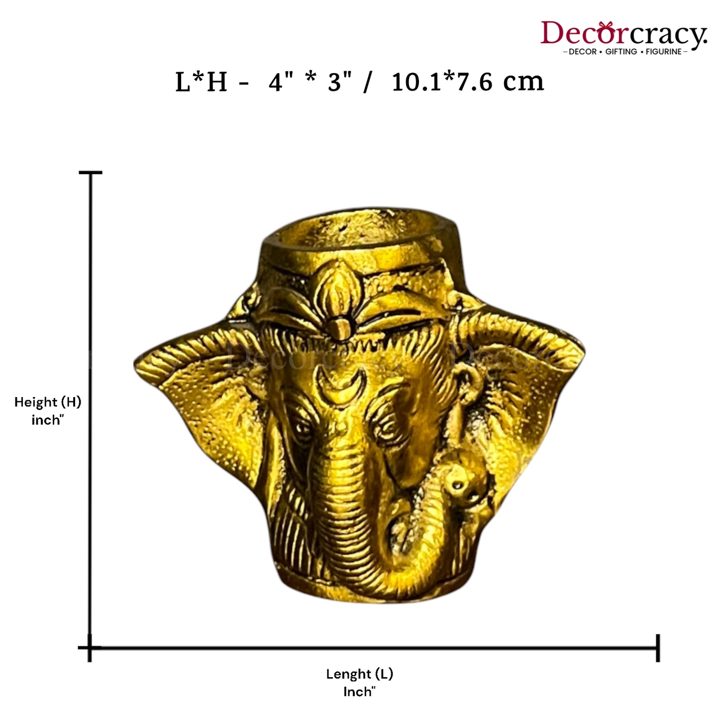 Ganesh Pen Holder Metal golden