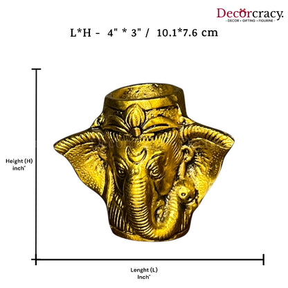 Ganesh Pen Holder Metal golden