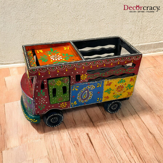 Truck Multicolor Hand Painted Wooden Rajasthani