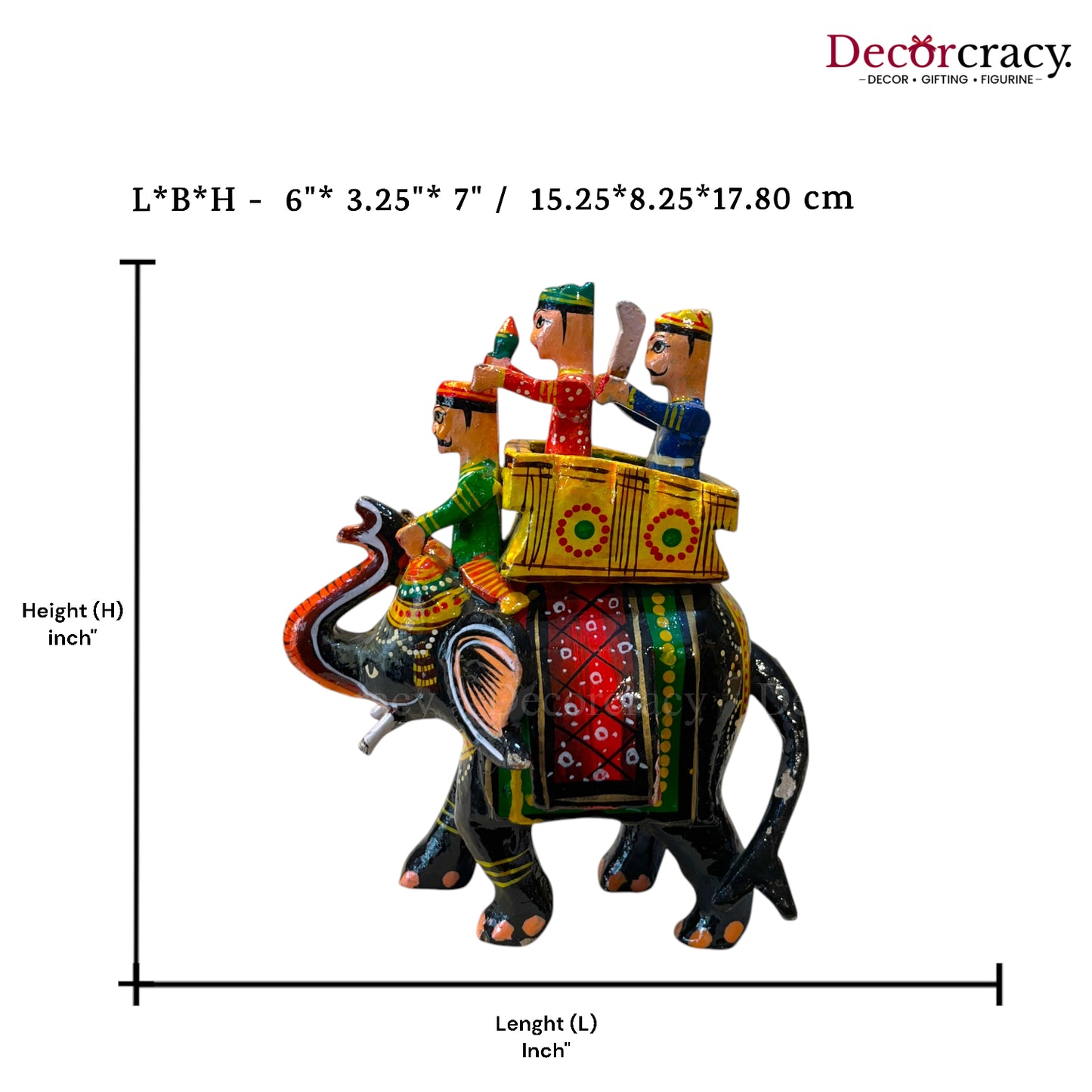 Ambabari Baarat Multicolor Hand Painted Wooden Rajasthani