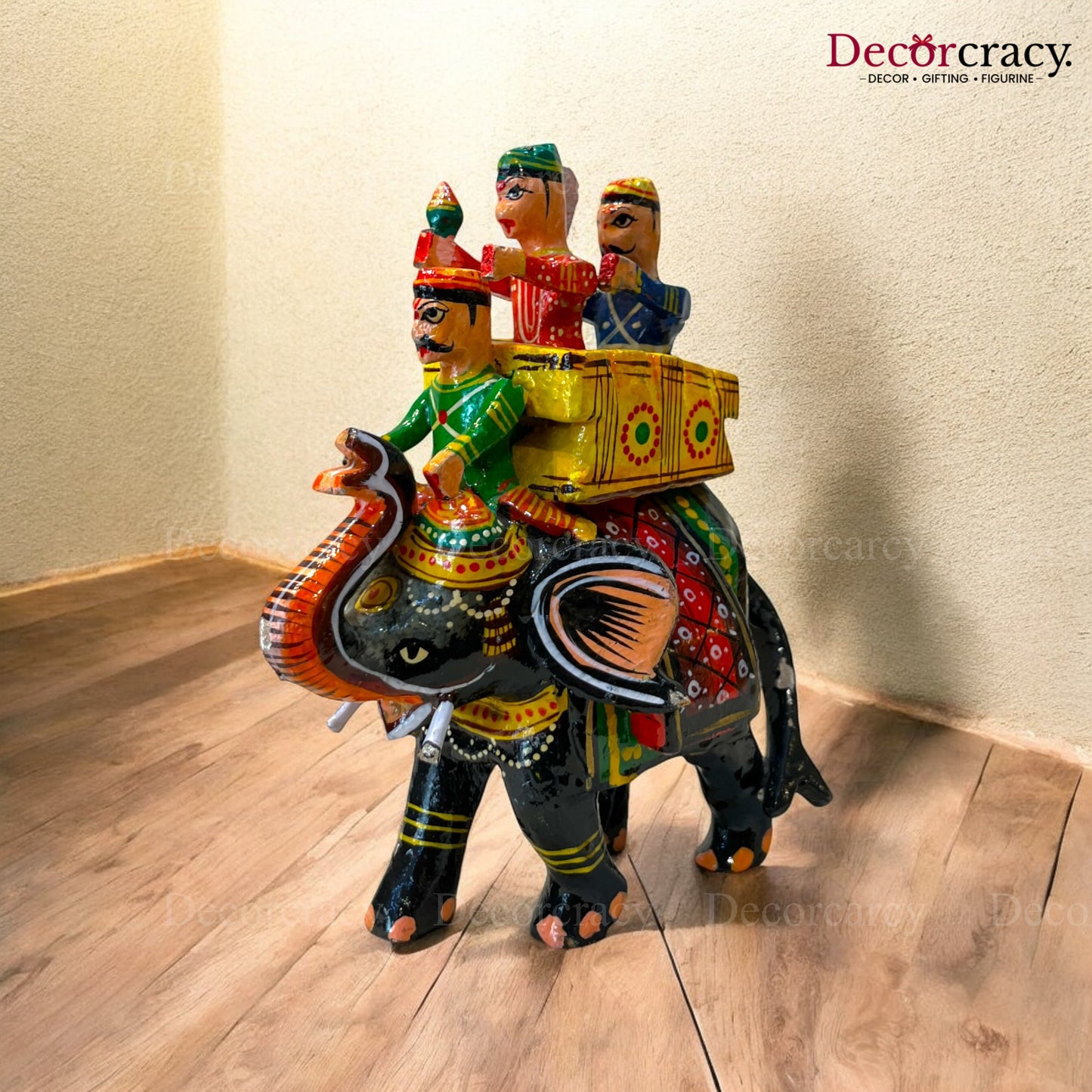 Ambabari Baarat Multicolor Hand Painted Wooden Rajasthani