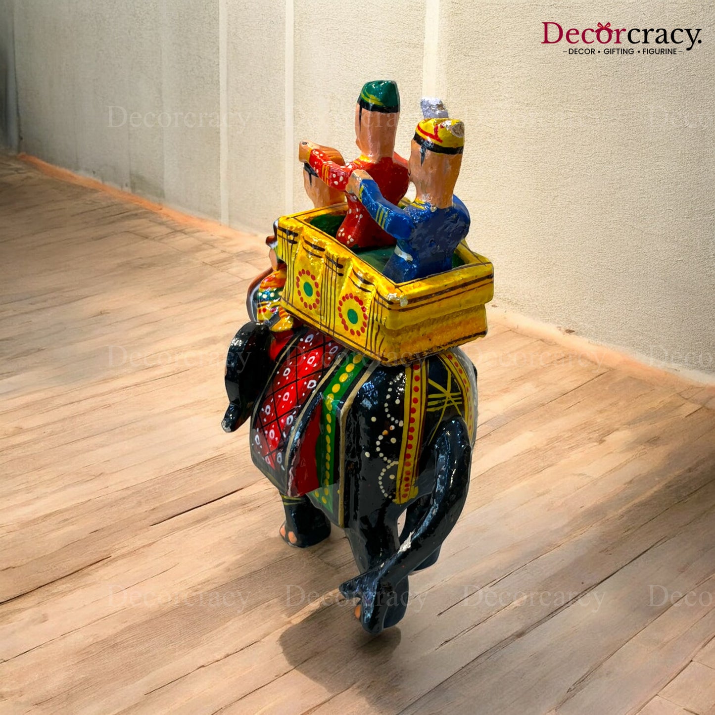 Ambabari Baarat Multicolor Hand Painted Wooden Rajasthani