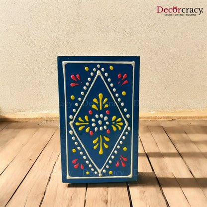 Pen Holder Hand Painted Wooden Rajasthani