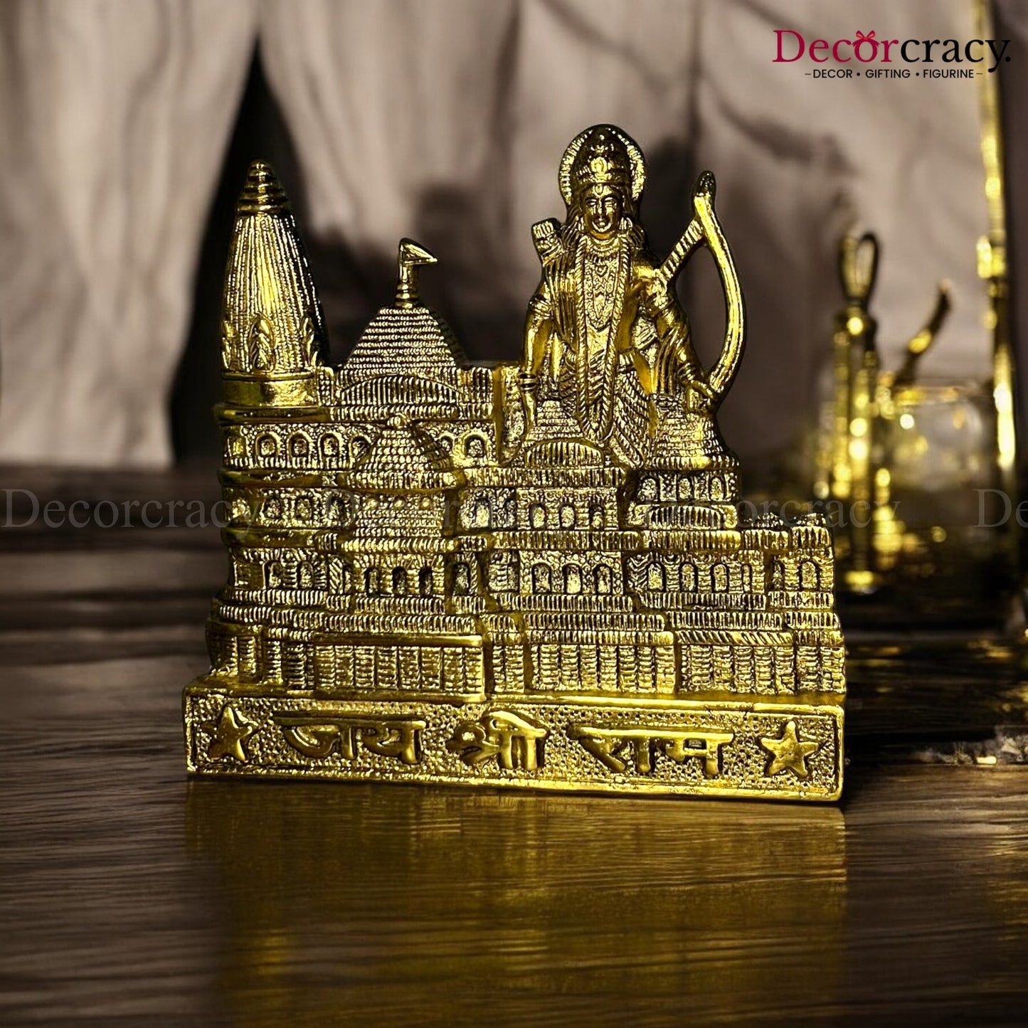 Shree Ram Mandir Ayodhya Idol Metal golden