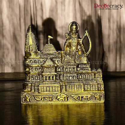Shree Ram Mandir Ayodhya Idol Metal golden