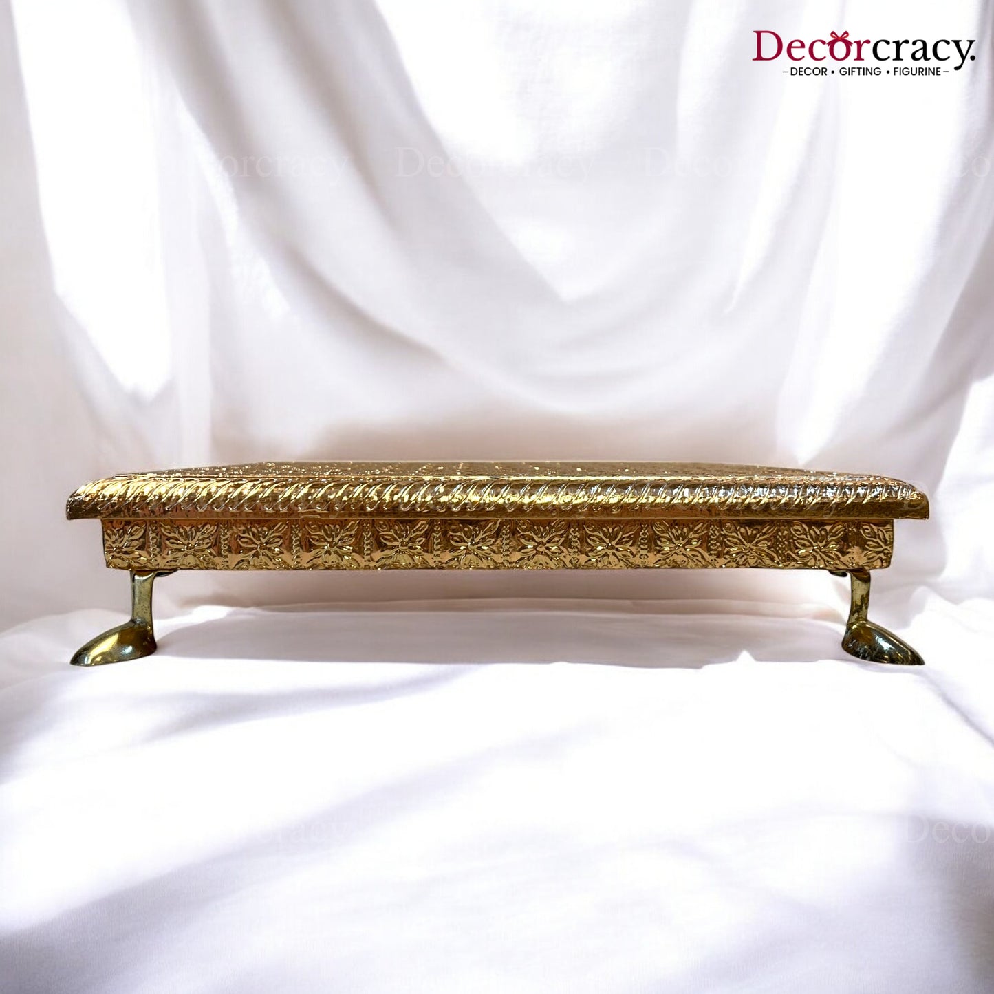 Rajwadi Chowki Patla 12" Wooden golden