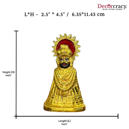 Shree Khatu Shyam Idol Metal golden