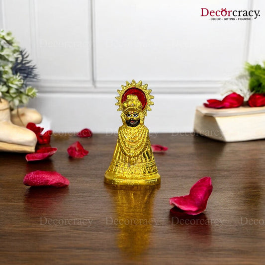 Shree Khatu Shyam Idol Metal golden