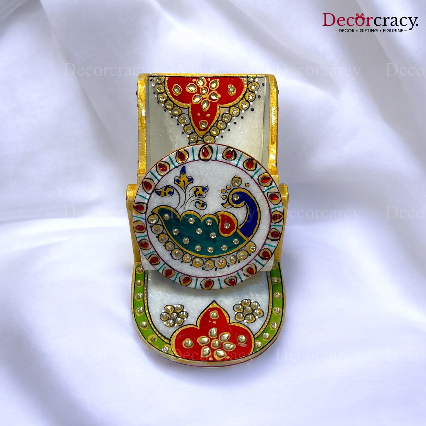 Rajasthani Marble Mobile Holder Meenakari