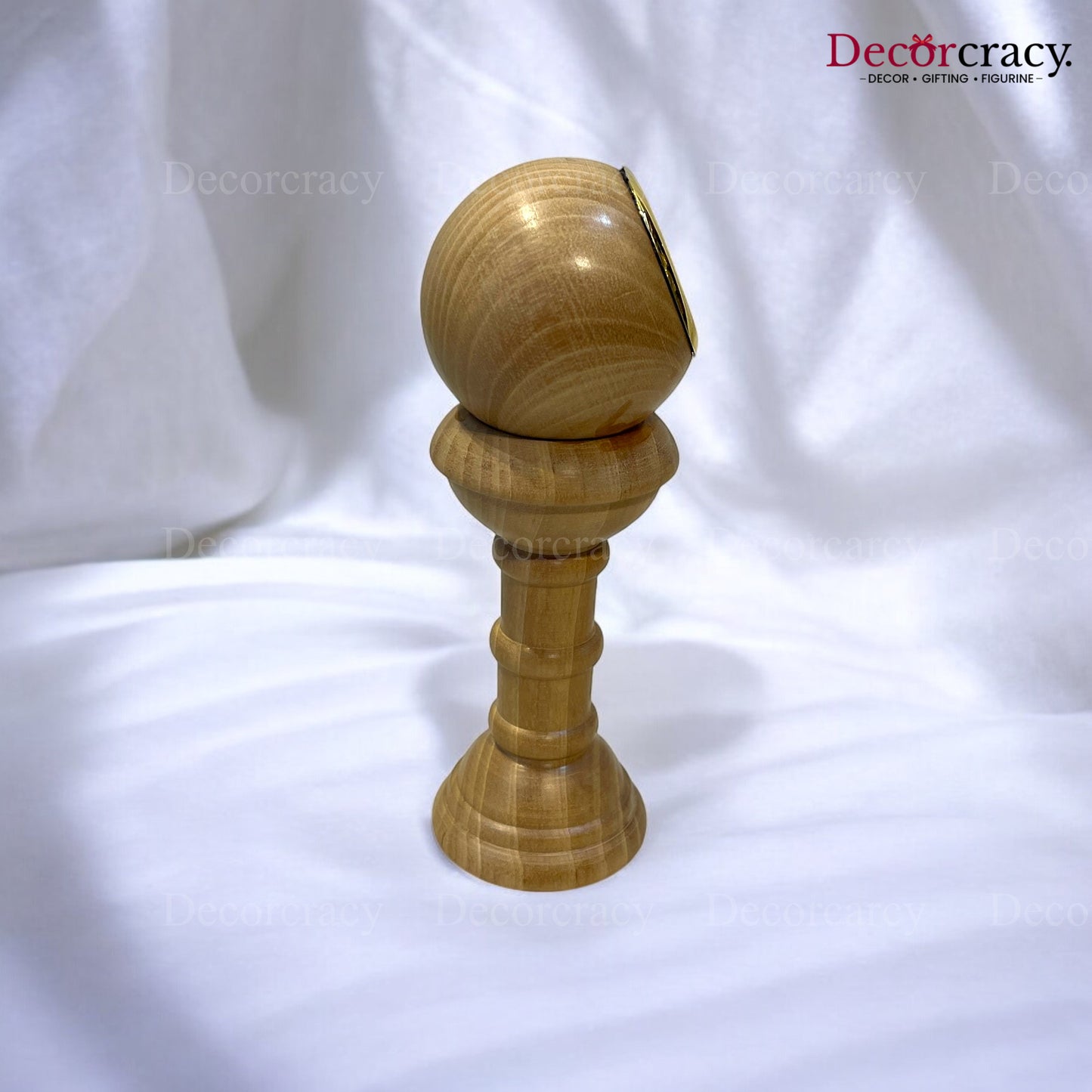 Table Clock Tower 6"Wooden Brown
