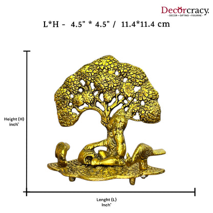 Laddu Gopal Maakhan Tree Idol Metal golden