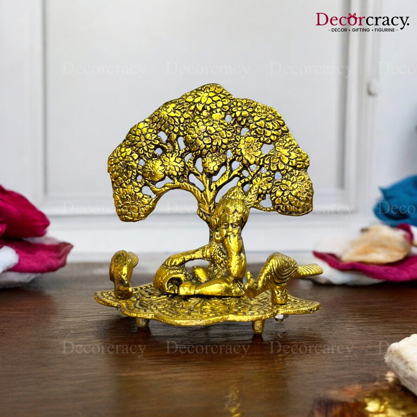 Laddu Gopal Maakhan Tree Idol Metal golden