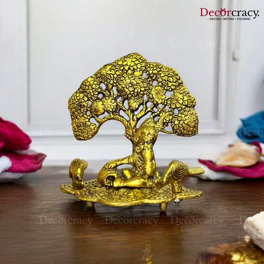 Laddu Gopal Maakhan Tree Idol Metal golden