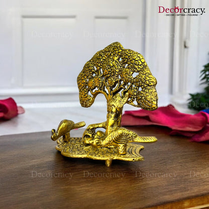Laddu Gopal Maakhan Tree Idol Metal golden