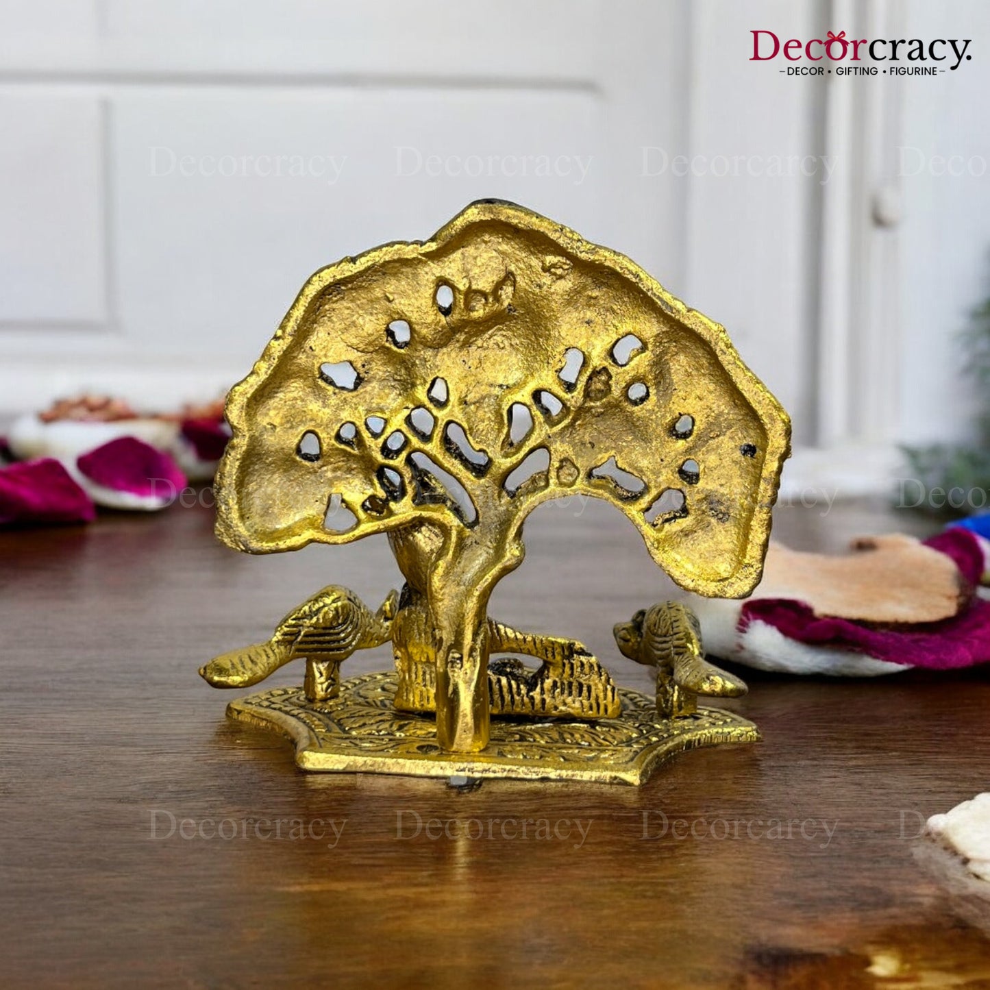 Laddu Gopal Maakhan Tree Idol Metal golden
