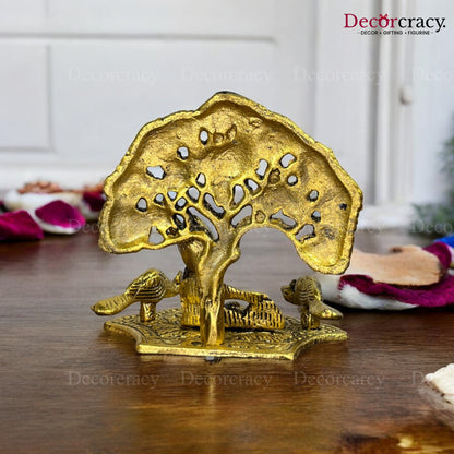 Laddu Gopal Maakhan Tree Idol Metal golden