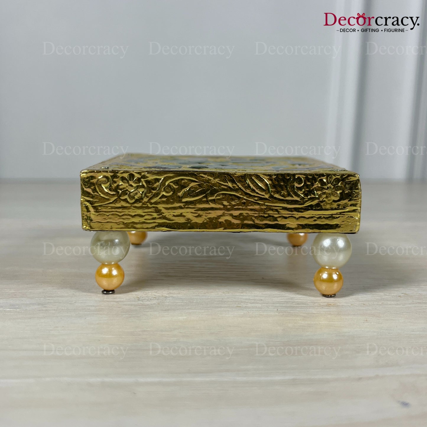 Chowki Patla 3" Wooden Golden