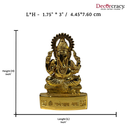 Shree Ganesh Golden Metal God SP Idol