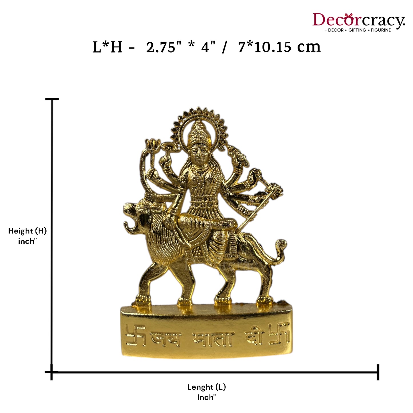 Maa Durga Golden Metal God SP Idol