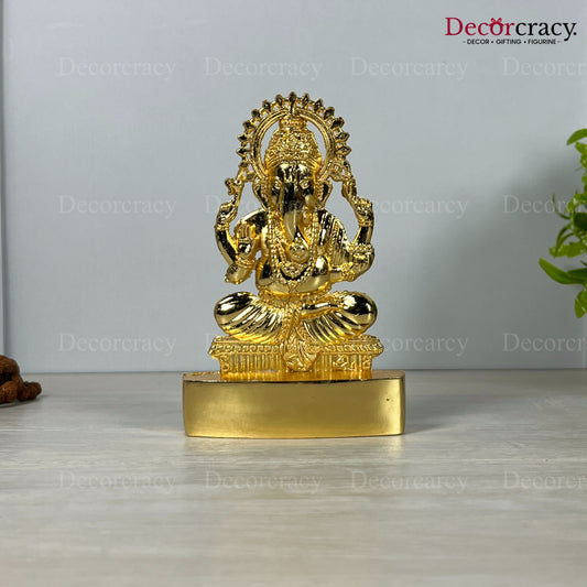Shree Ganesh Golden Metal God SP Idol