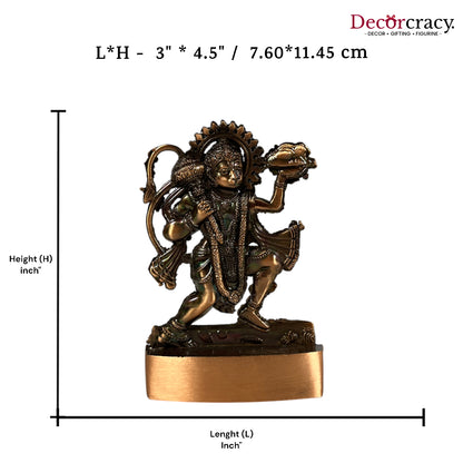 Shree Hanuman Antique Copper Metal God SP Idol