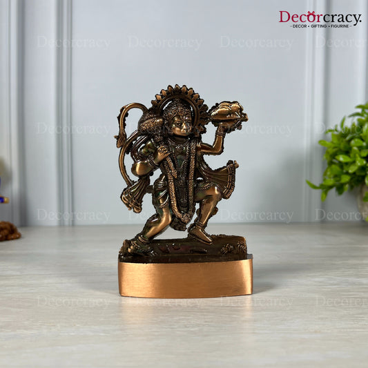 Shree Hanuman Antique Copper Metal God SP Idol