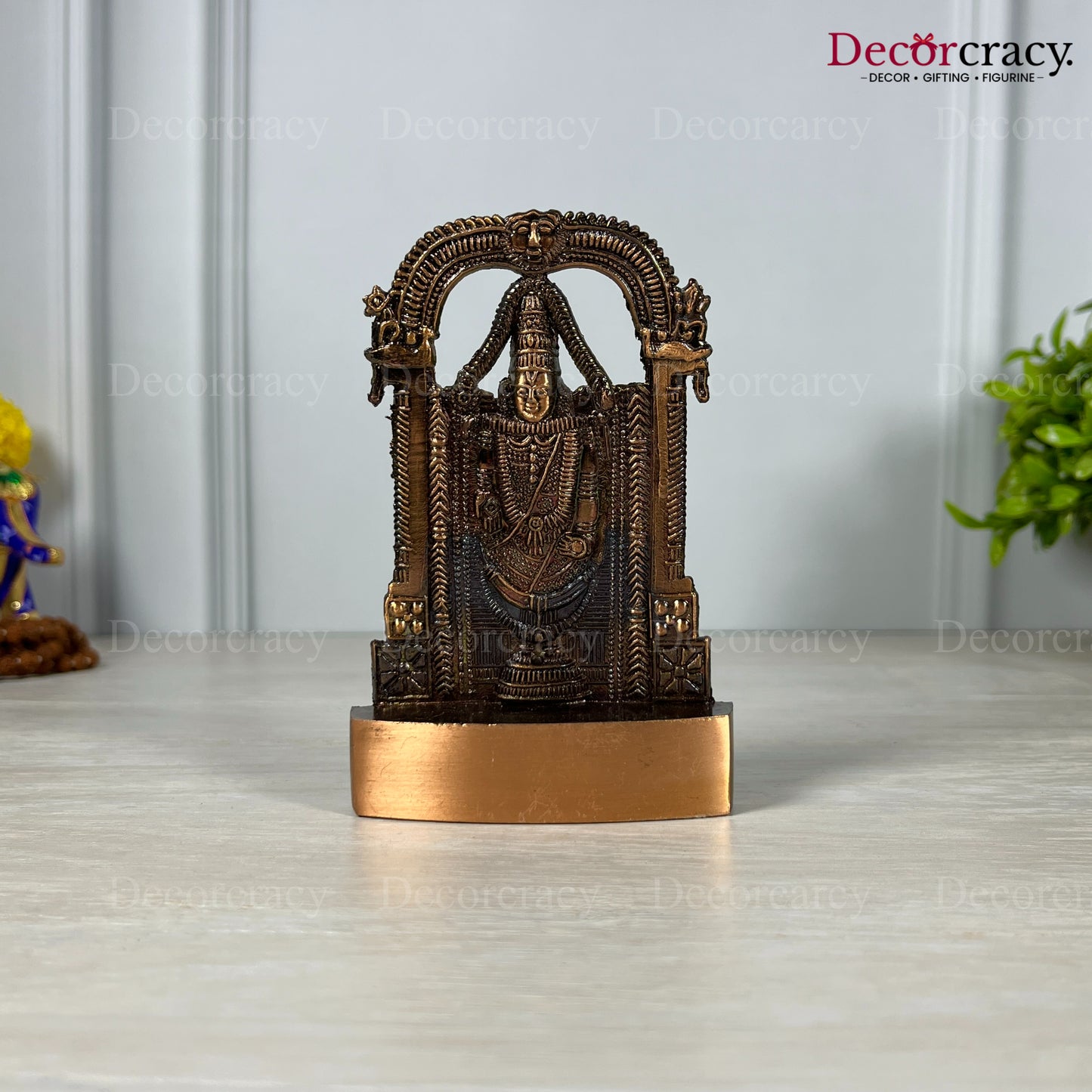 Tirupati Balaji Antique Copper Metal God SP Idol