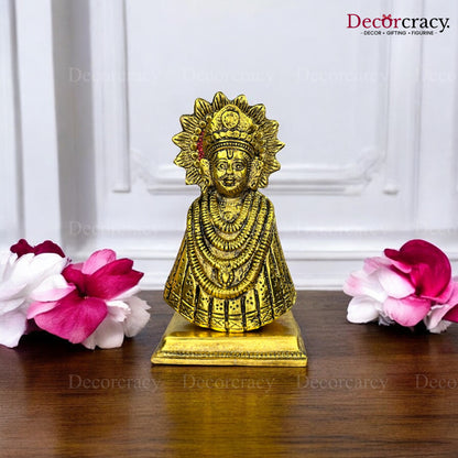 Shree Khatu Shyam Idol Metal golden