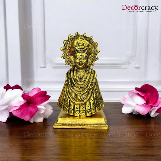 Shree Khatu Shyam Idol Metal golden
