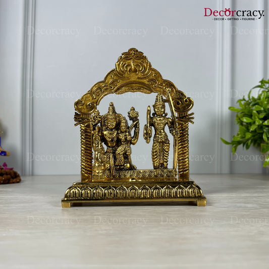 Shree Ram Darbar Mehraab Golden Metal God SP Idol