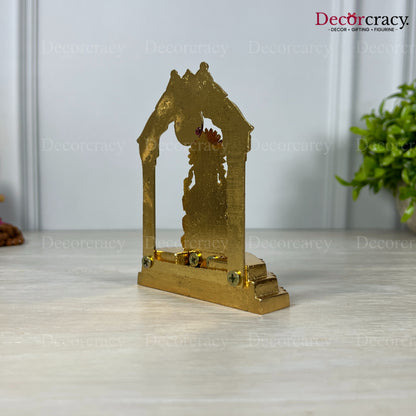 Shree Ganesh Peacock Mehraab Golden Metal God SP