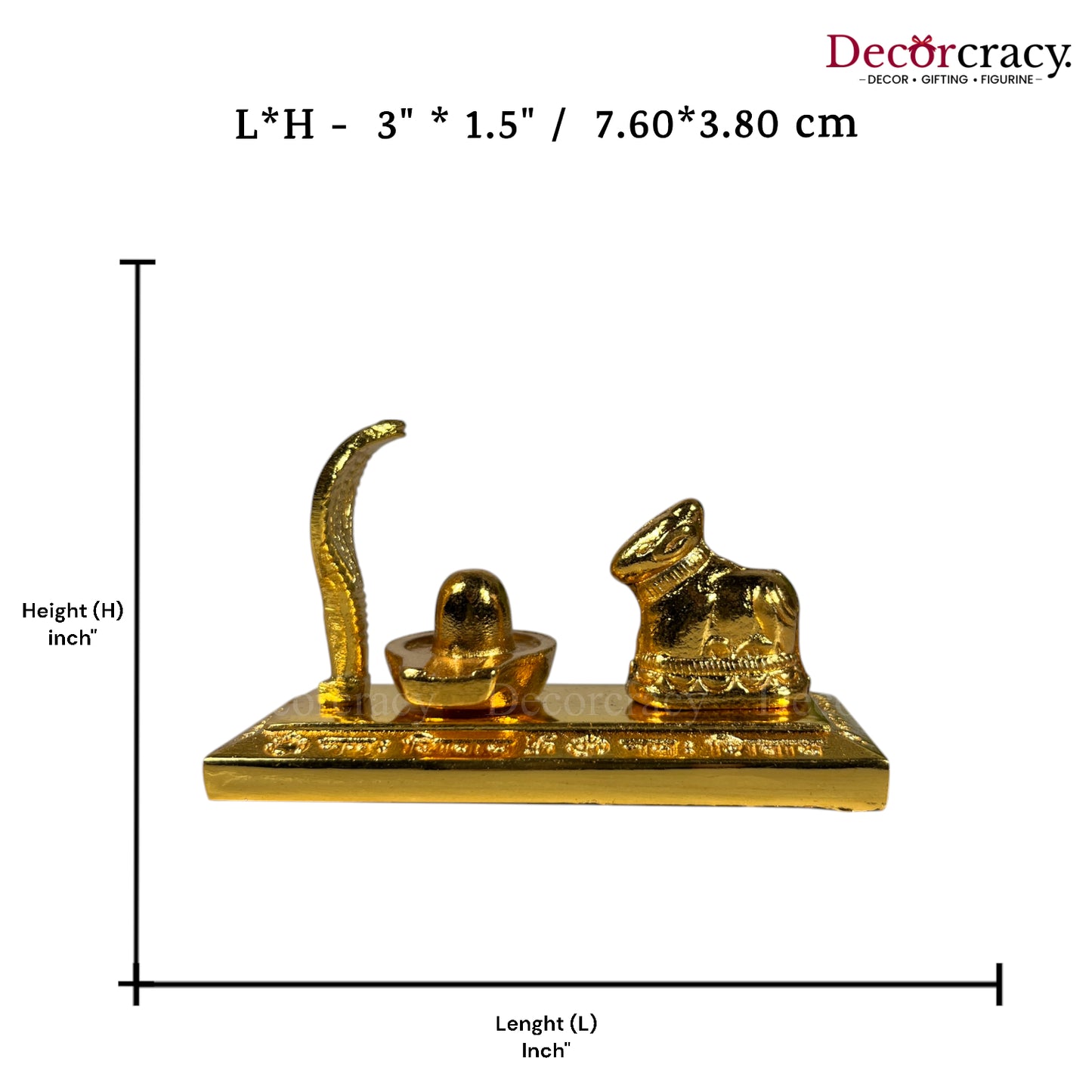 Shivling Nandi Golden Metal SP