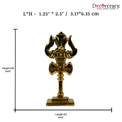 Shree Shiv Trishool Golden Metal SP